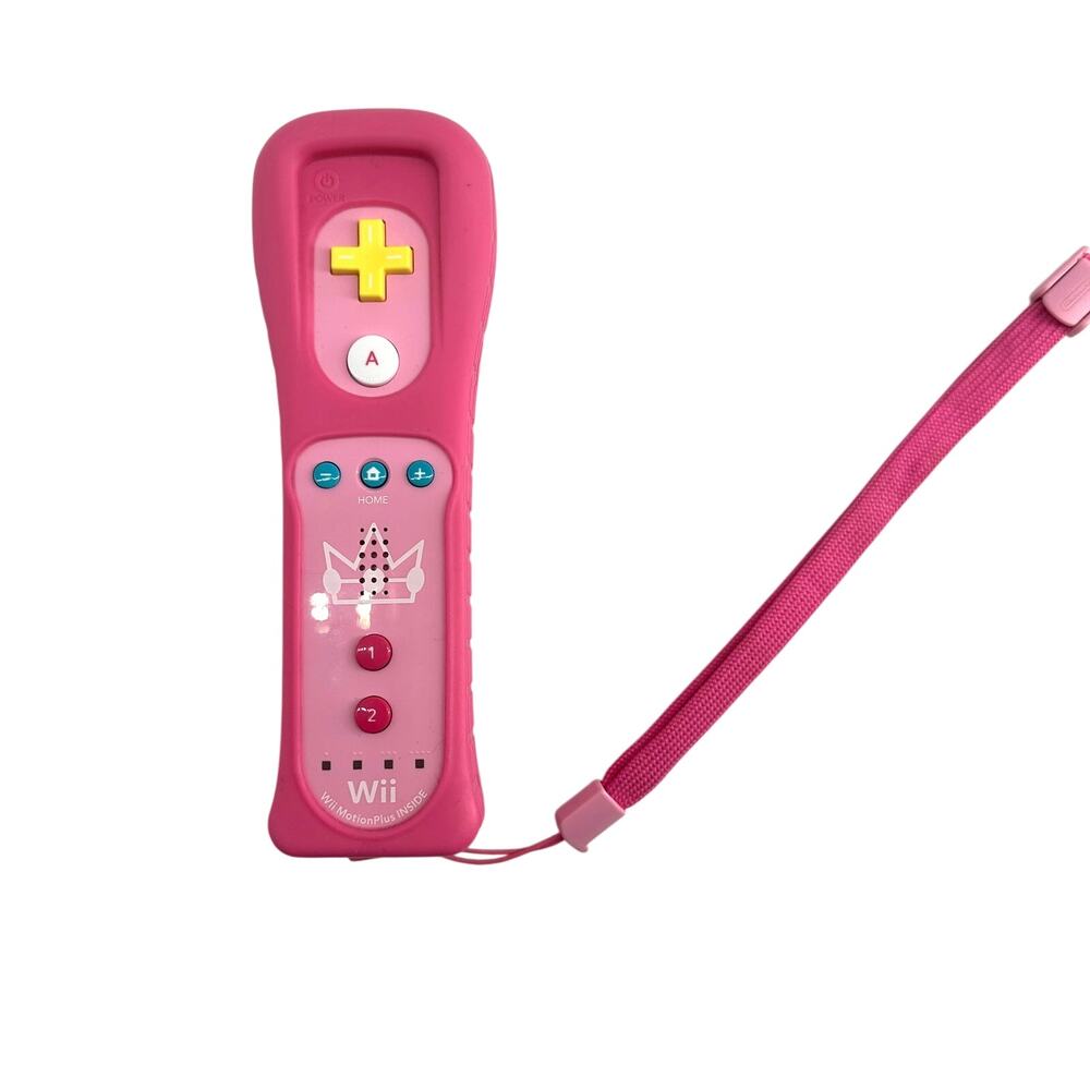 Nintendo Wii Remote Pink Princess MotionPlus Controller RVL-036 Wrist Strap